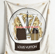 LV Paris Snow Globe Flannel Throw Blanket 272